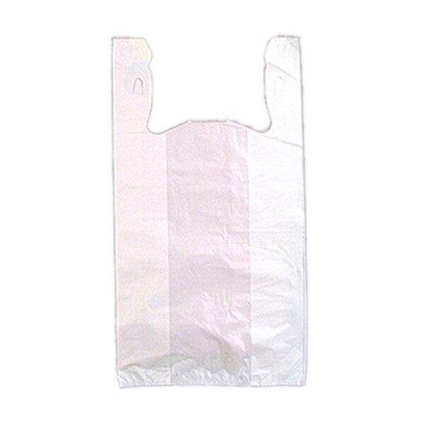 High Density White T-Shirt Bag- Lar